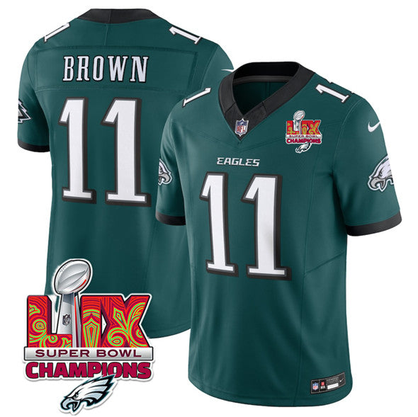 AJ Brown Philadelphia Eagles green jersey