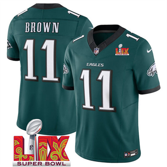 AJ Brown Philadelphia Eagles green jersey
