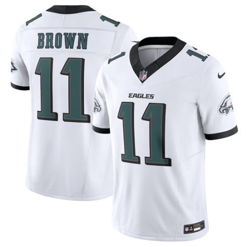 AJ Brown Philadelphia Eagles white jersey