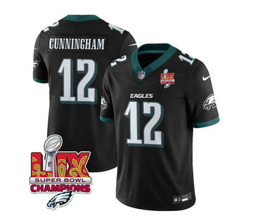 Randall Cunningham Philadelphia Eagles black jersey