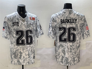 Saquon Barkley Philadelphia Eagles camo Salute To Service jersey