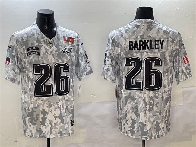 Saquon Barkley Philadelphia Eagles camo Salute To Service jersey