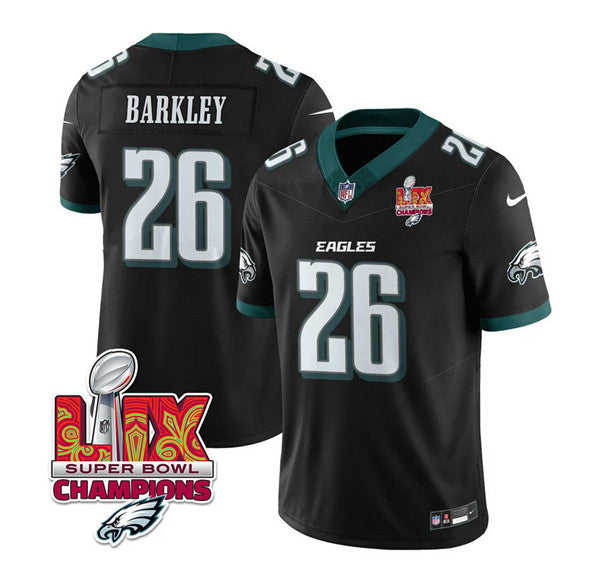 Saquon Barkley Philadelphia Eagles black jersey