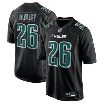 Saquon Barkley Philadelphia Eagles black Game jersey