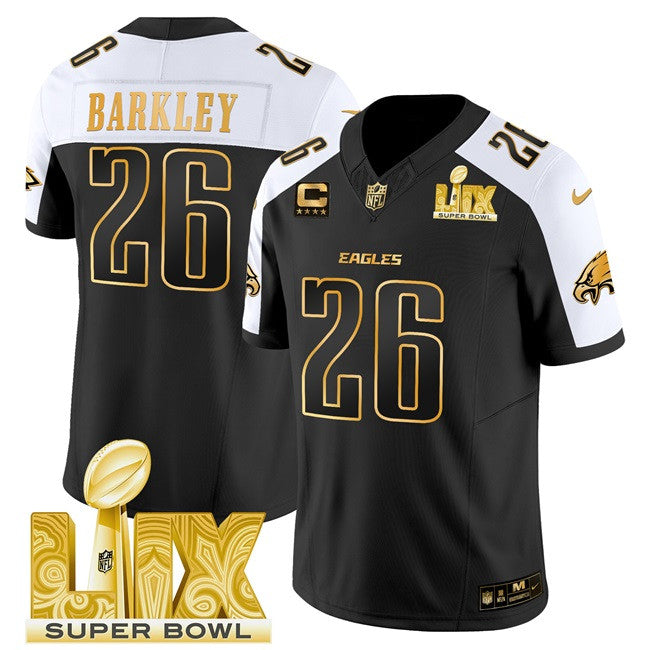 Saquon Barkley Philadelphia Eagles black jersey