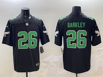 Saquon Barkley Philadelphia Eagles black Throwback jersey
