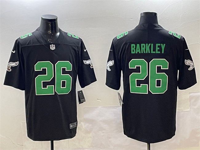 Saquon Barkley Philadelphia Eagles black Throwback jersey