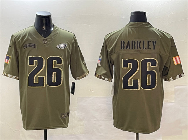 Saquon Barkley Philadelphia Eagles camo Salute To Service jersey