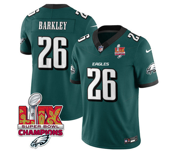 Saquon Barkley Philadelphia Eagles green jersey