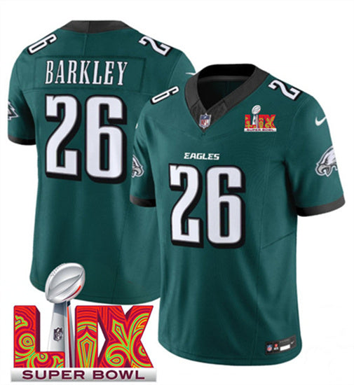Saquon Barkley Philadelphia Eagles green jersey