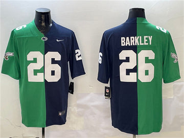 Saquon Barkley Philadelphia Eagles green Split jersey
