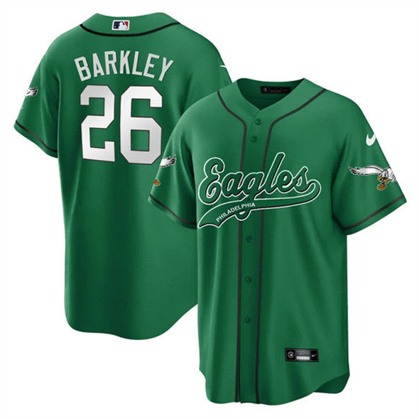 Saquon Barkley Philadelphia Eagles green jersey