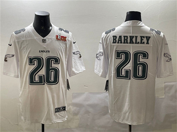 Saquon Barkley Philadelphia Eagles white Fashion jersey