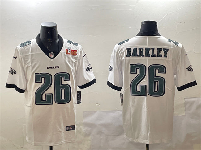 Saquon Barkley Philadelphia Eagles white jersey