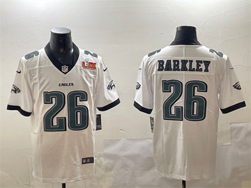 Saquon Barkley Philadelphia Eagles white jersey