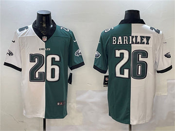Saquon Barkley Philadelphia Eagles white Split jersey