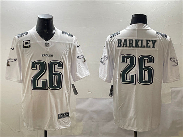 Saquon Barkley Philadelphia Eagles white Fashion jersey