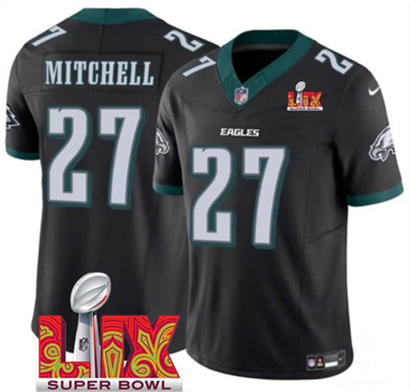 Quinyon Mitchell Philadelphia Eagles black jersey