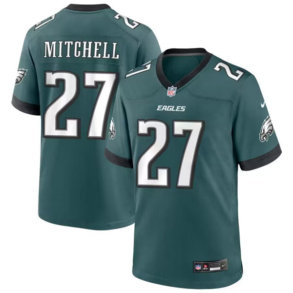 Quinyon Mitchell Philadelphia Eagles green Game jersey