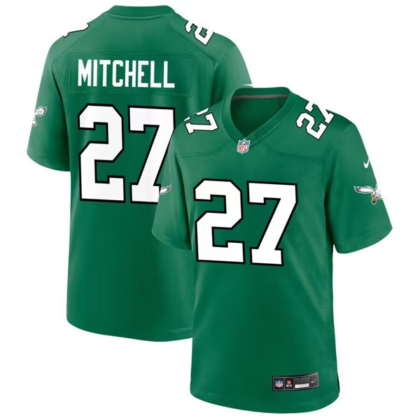 Quinyon Mitchell Philadelphia Eagles green Game jersey