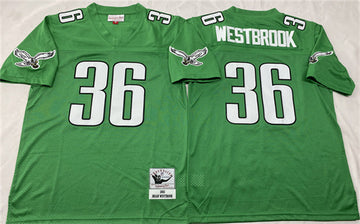 Brian Westbrook Philadelphia Eagles green Throwback jersey