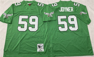 Seth Joyner Philadelphia Eagles green Throwback jersey