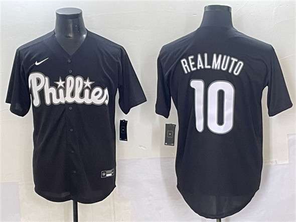 JT Realmuto Philadelphia Phillies black Lights Out jersey