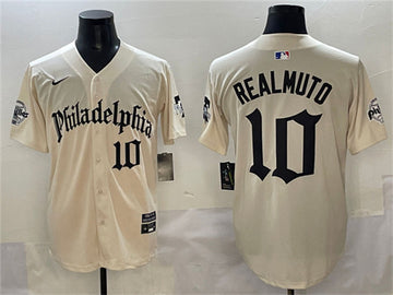 JT Realmuto Philadelphia Phillies cream jersey