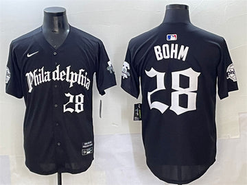 Alec Bohm Philadelphia Phillies black jersey