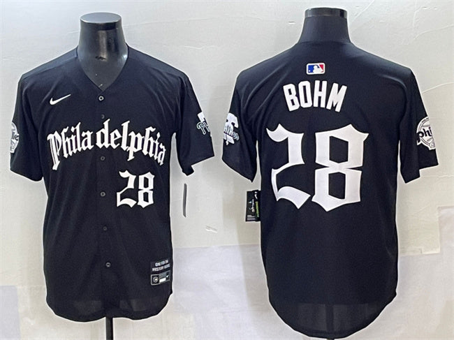 Alec Bohm Philadelphia Phillies black jersey