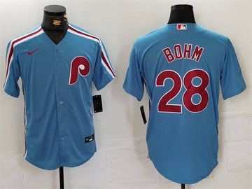 Alec Bohm Philadelphia Phillies blue jersey
