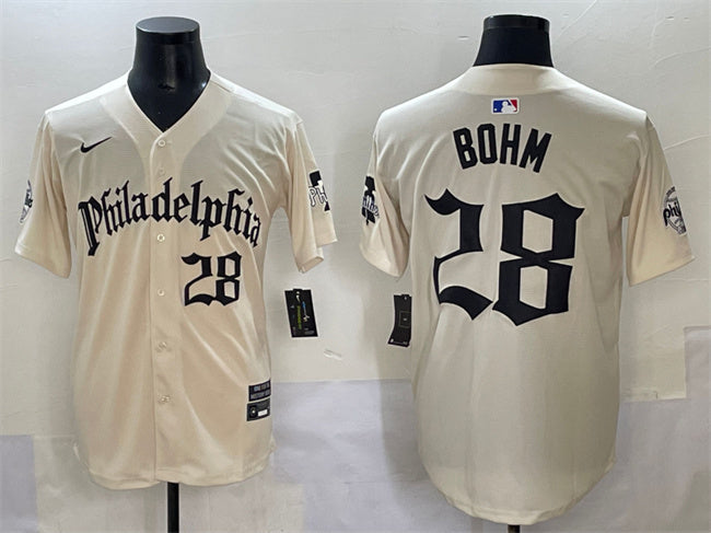 Alec Bohm Philadelphia Phillies cream jersey