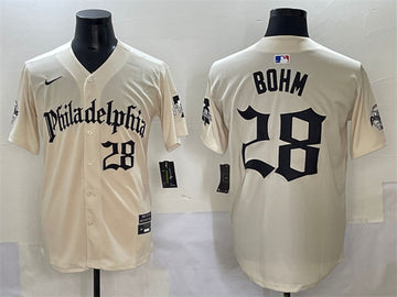 Alec Bohm Philadelphia Phillies cream jersey