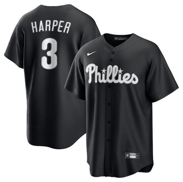 Bryce Harper Philadelphia Phillies black Lights Out jersey
