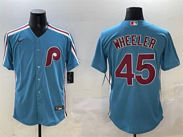 Zack Wheeler Philadelphia Phillies blue jersey