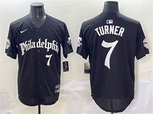Trea Turner Philadelphia Phillies black jersey