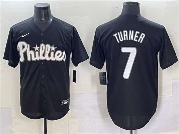 Trea Turner Philadelphia Phillies black Lights Out jersey