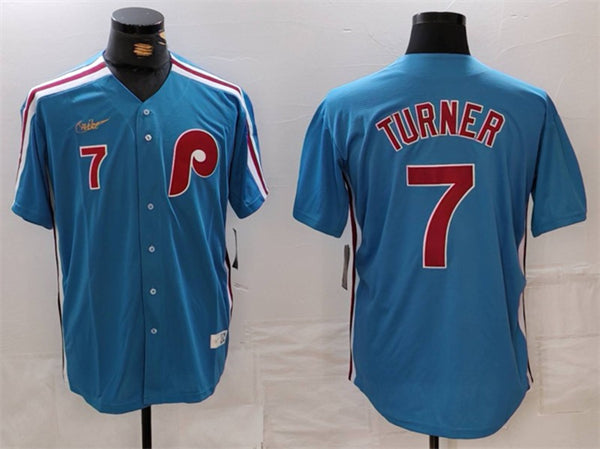 Trea Turner Philadelphia Phillies blue jersey