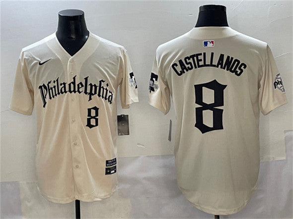 Nick Castellanos Philadelphia Phillies cream jersey