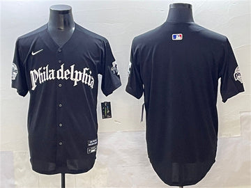 Custom Philadelphia Phillies black jersey