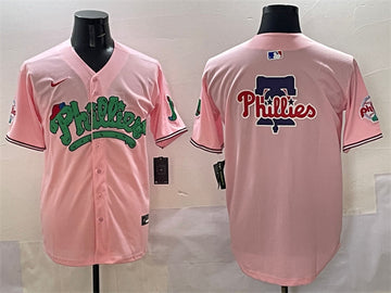Team Big Logo Philadelphia Phillies pink jersey