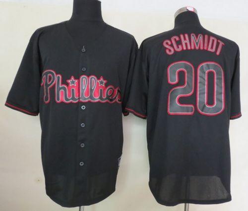 Mike Schmidt Philadelphia Phillies black Fashion jersey