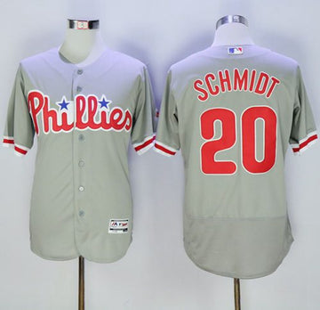 Mike Schmidt Philadelphia Phillies grey Authentic jersey
