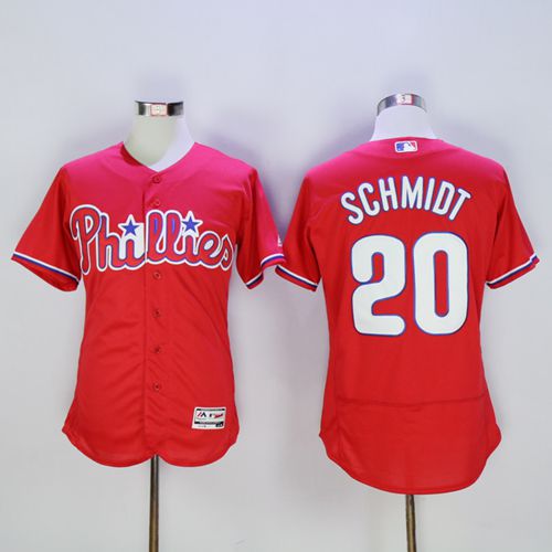 Mike Schmidt Philadelphia Phillies red Authentic jersey