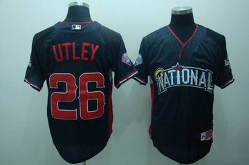 Chase Utley Philadelphia Phillies blue jersey