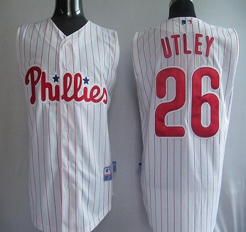 Utley Philadelphia Phillies white jersey