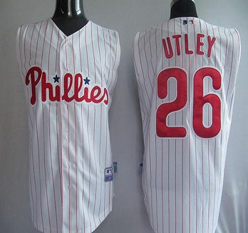 Utley Philadelphia Phillies white jersey