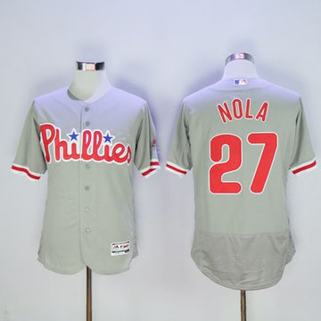 Aaron Nola Philadelphia Phillies grey Authentic jersey