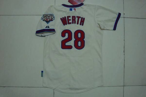 Jayson Werth Philadelphia Phillies cream jersey
