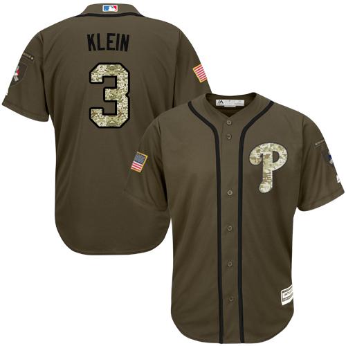 Chuck Klein Philadelphia Phillies green Salute To Service jersey